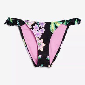 Topshop Floral Tanga Bikini Bottoms